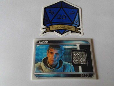 Spock Data Card x1 Spock Leonard Nimoy Costume Card CC6 Star Trek the Movie 2009 ...
