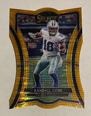2021 PANINI SELECT RANDALL COBB ORANGE PULSAR PRIZM FOTL 06/11 COWBOYS