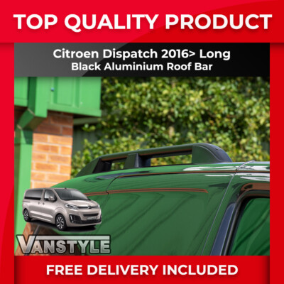 FITS CITROEN DISPATCH JUMPY 16> LONG L3 SATIN BLACK