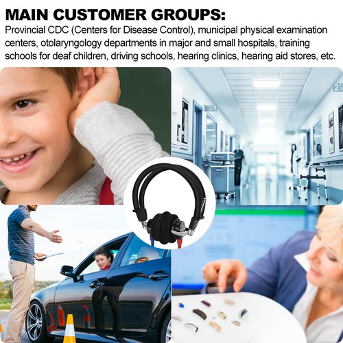 Audiometer Audiometric Hearing Screening Headphone Air Conduction Audiometer - Picture 5 of 6