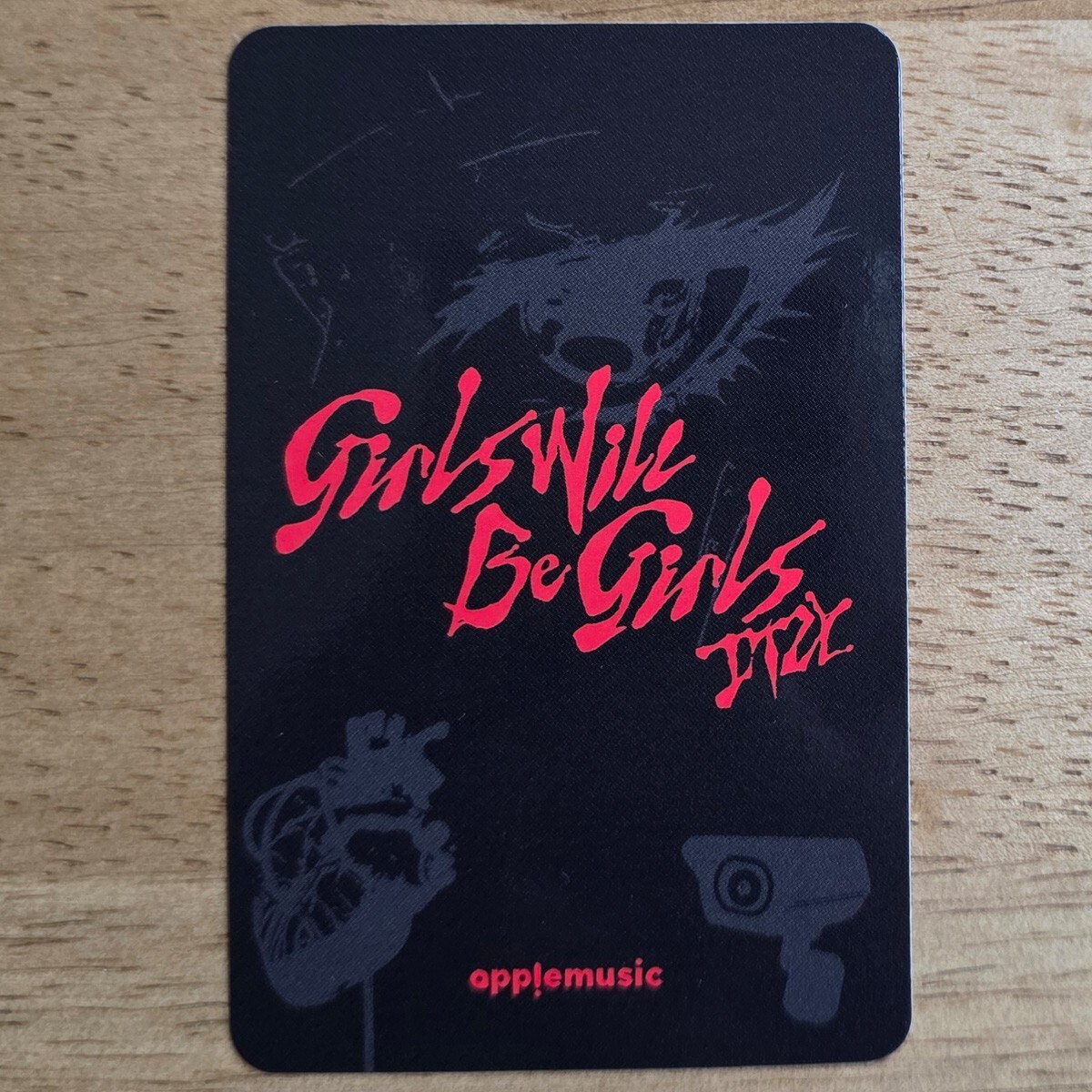 Yuna Official Apple Music POB Photocard Itzy Girls Will Be Girls