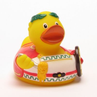 Badeente City Duck   Rom Quietscheentchen Gummiente Quietscheente Plastikente