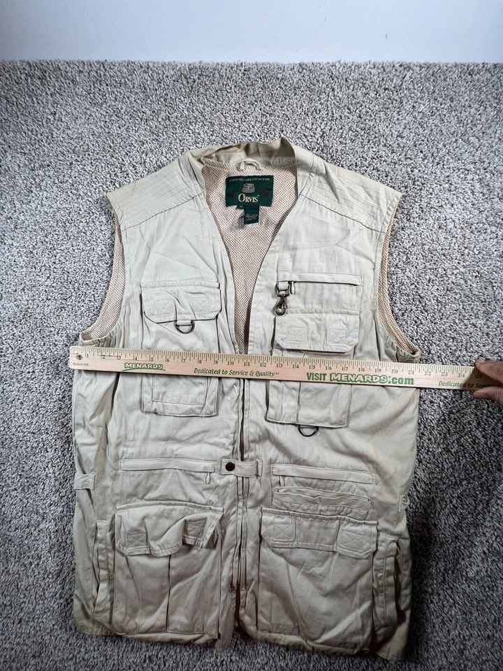 Chaleco de safari ORVIS de colección utilitario tiro caza pesca para hombre talla mediana Foto 3 de 4