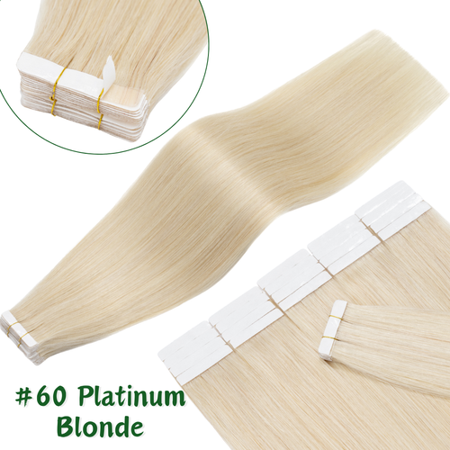 40pcs Tape In Human Hair Extensions Skin Weft Real Thick Full Head Balayage 100g - Picture 46 of 99