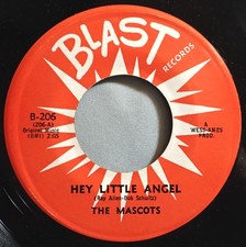 HEAR IT 60's Doo-Wop 45 rpm record The Mascots "Hey Little Girl" from 1962