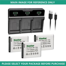 Kastar Battery LHD3 Charger for Samsung BP-70A 70A AQ100 DV100 ES80 ST150F WB50F