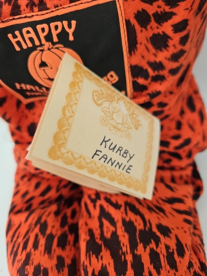 Parche de repollo escultura suave Halloween 1489/3000 afroamericano 1989 raro A7 Foto 2 de 4