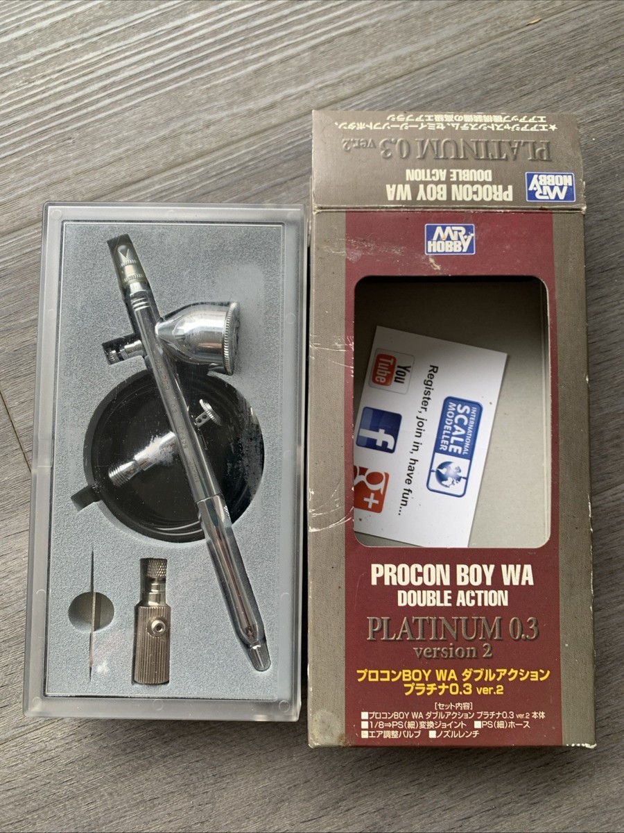 MR.HOBBY プロコンBOY WA ダブルアクション プラチナ0.3 楽天市場】プロコンboy waプラチナ0．3 ver．2 ダブルアクション