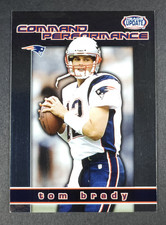 2002 Pacific Heads Update Command Performance 11 Tom Brady Patriots Nrmtmint