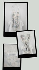Vintage Lucie Ann II Pastel Pink Blue Floral Robe  Matching Nightgown Large