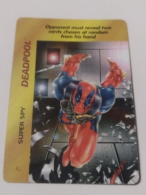 1995 Fleer Marvel Over Power Trading Card Game Deadpool Super Spy