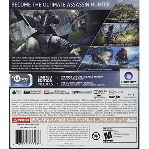 Assassin's Creed Rogue For PlayStation 3 PS3 Brand New 2E - Image 2 of 3