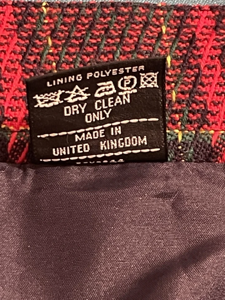 Vantage WINDSMOOR TARTAN Check PENCIL Skirt-with Pocket- Women’s U.K-12”-EUR-38 - Image 3 of 4