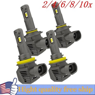 AUXITO H11 9005 LED Headlight Kit High Low Beam Bulb 6500K White 100000LM 4/8X
