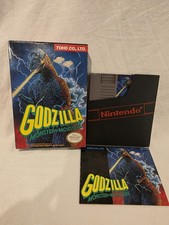 Rare Godzilla: Monster of Monsters NES Nintendo CIB Complete in Box Not Sealed