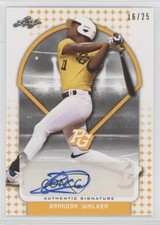 2018 Leaf Perfect Game National Showcase Yellow 16/25 Brandon Walker Auto s1i