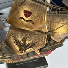 Beautiful Vintage Spanish Ship Wood Hand Painted — photo 10