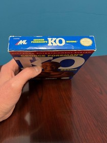 NES George Foreman's KO Boxeo - PROBADO - CIB P&oacute;ster Caja Espuma Manual Nintendo