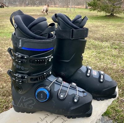 K2 BFC 100 BOA System Ski Boots Men's 26.5 MP 103 Lasts Grey Black Preowned 2026