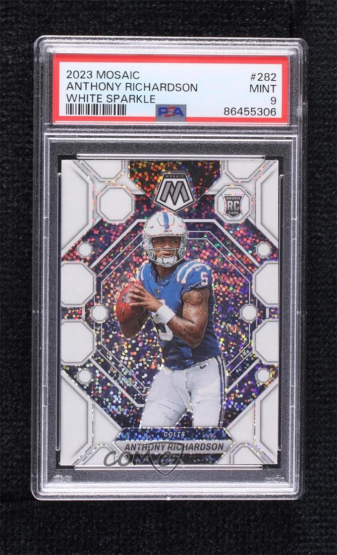 2023 Panini Mosaic Rookies White Sparkle Prizm Anthony Richardson Rookie RC 0xh3