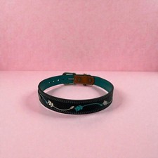 Catchfly Studio Girls Leather Belt   Feather Stitch Detail Small 27 in