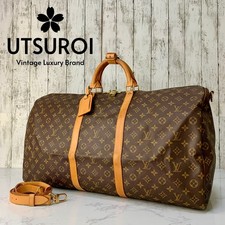 LOUIS VUITTON Keepall Bandouliere 60 Monogram Boston Bag Authentic【Condition:A】