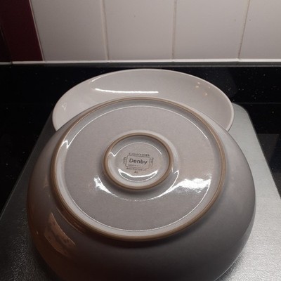 Denby Elements Creme Pastaschalen x 2 ca. 22 cm Durchmesser