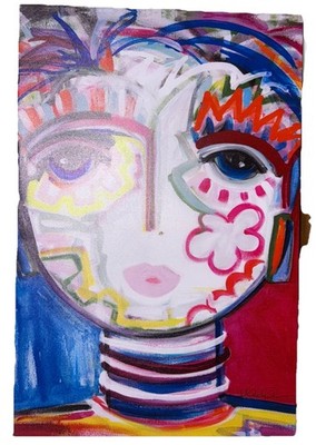 Neon Chica Signed by Windy O Connor UnFramed Approx. 24x36''