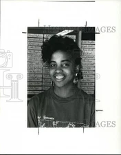 1988 Press Photo Dawn F. Riley Student at Warrensville Heights High School