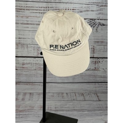 PE Nation Physical Education Recreation Association Logo Hat Beige OSFA