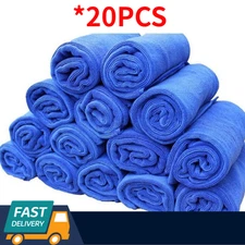 20 Pack Microfiber Cleaning Cloth No-Scratch Rag Car Polishing Detailing Towel