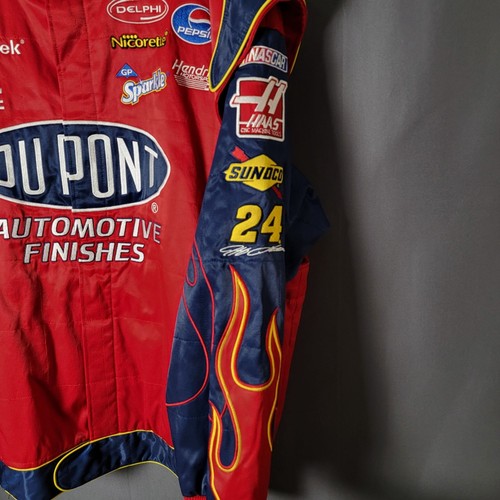 NASCAR Chase Authentics Drivers Lane Men Jeff Gordan 24 Dupont Racing Jacket XXL - Picture 5 of 11