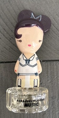 Harajuku Lovers Music Perfume 10ml Bottle Almost Empty Sailor Suit Girl Doll Lid