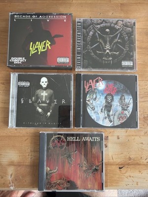 (5) Lot of Slayer CD's-decade Live, Hell Awaits, Live Undead, Divine, Diabolus!!