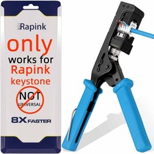 Speed Keystone Jack Tool 90 Degree RJ45 Ethernet Punch Down Cat 6 Network