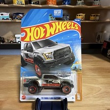 Hot Wheels '17 Ford F-150 Raptor Silver/Black/Orange Diecast 1:64 Unopened