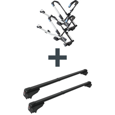 Dachträger + Fahrradträger für 2 Fahrräder - für Lynk & Co 01 SUV NEU Kit