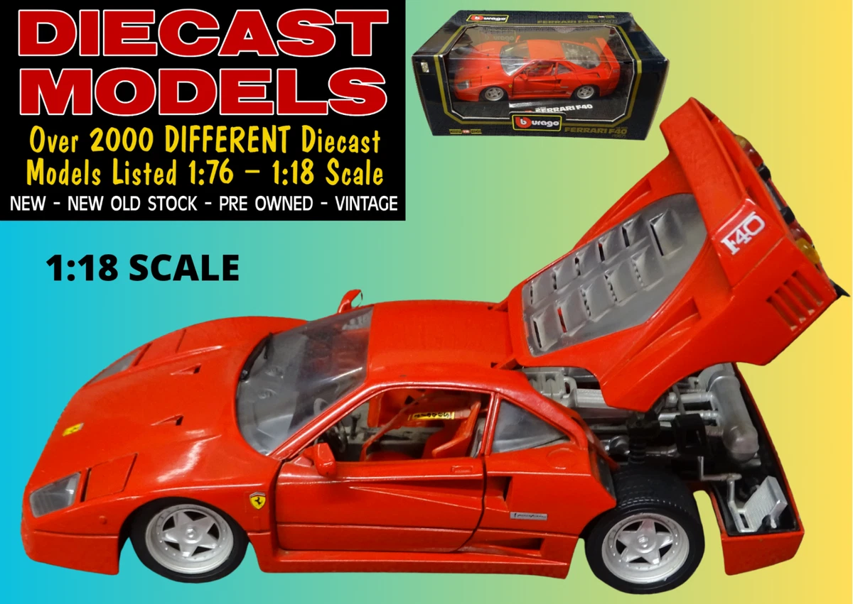 Bburago Gold Ferrari 1:18 Scale Diecast Cars, Trucks & Vans for