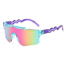 Wrap Around Sunglasses Kids Sports Cycling Baseball UV400 Outdoor Glasses