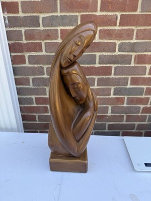 1960s Marwal Ind Inc Brower Females Statue Figurine Mid Century Modern 24 