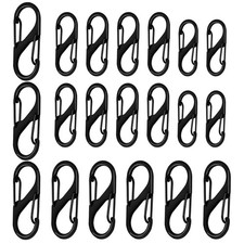 Kletterkarabiner Metall S-Form 50mm 40mm 31mm Drahtkarabiner Wandern Camping