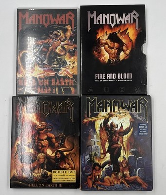 Manowar Hell On Earth DVD Set 1 2 3 4 Live Collection Sammlung Rarität