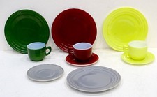 Hazel Atlas MODERNTONE Little Hostess TEA SET Child's Dish Toy CUP SAUCER PLATE