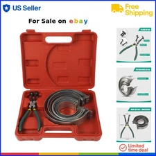 Automotive Piston Ring Compressor Manganese Steel 14 pcs Engine Repair Kit