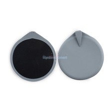 2 Replacement 6.5cm Rubber Round Reusable Electrode Pad For Microcurrent Machine