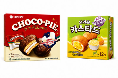 Orion Korean Snack Variety Pack Choco Pie & Custard Cake 24 Count