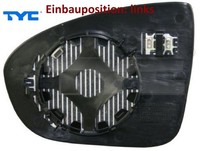 Tyc 325-0122-1 Spiegelglas FüR AußEnspiegel Links FüR Opel