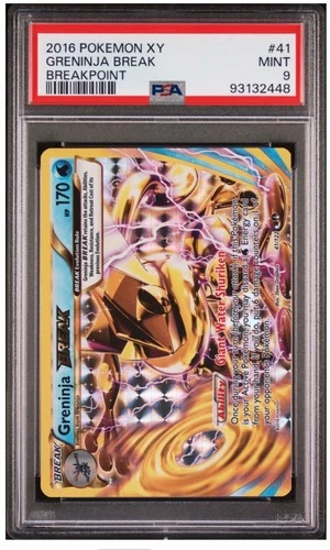 Low pop! PSA 9 Greninja BREAK #41/122 Pokemon XY Breakpoint Holo