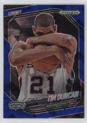 2024-25 Panini Prizm Black Legends Blue Ice 125/125 Tim Duncan #252 HOF 0qw3