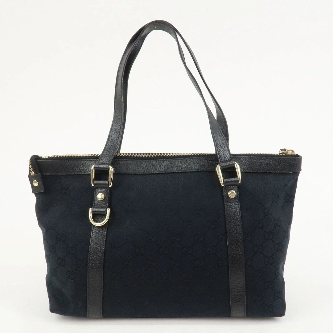 Gucci Abbey GG Canvas Leather Tote Shoulder Bag Black Used thumbnail 2